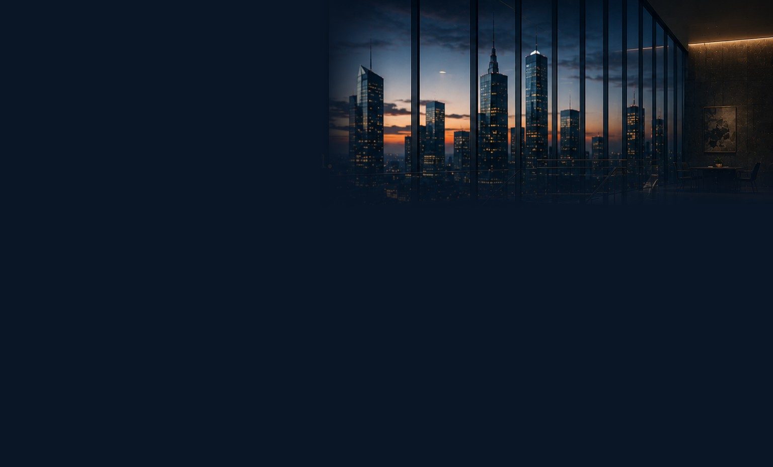 Frankfurter Skyline bei Nacht